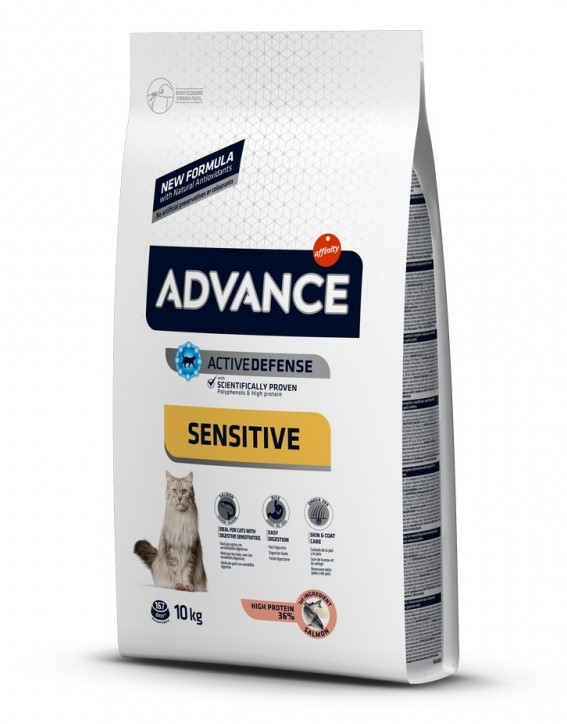 Advance Sensitive Somonlu Yetişkin Kedi Maması 10 Kg