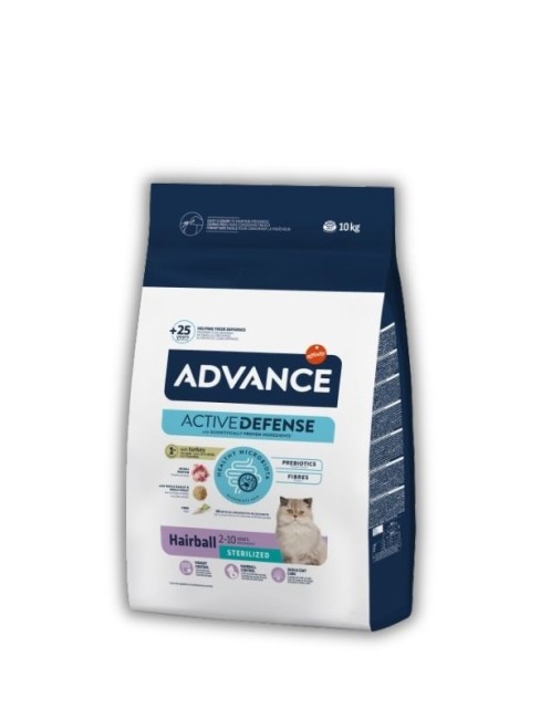 Advance - Advance Tüy Yumağı Önleyici Hindili Kısırlaştırılmış Kedi Maması 10 Kg