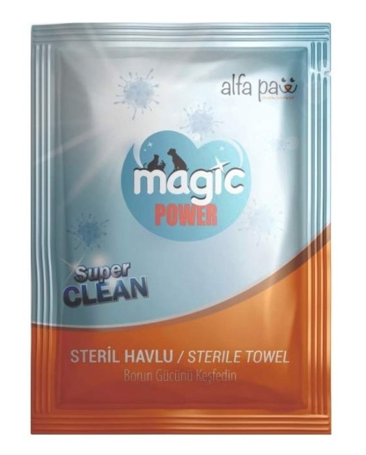 Magic Power - Alfa Paw Bor Etkili Steril Havlu X 15 Adet