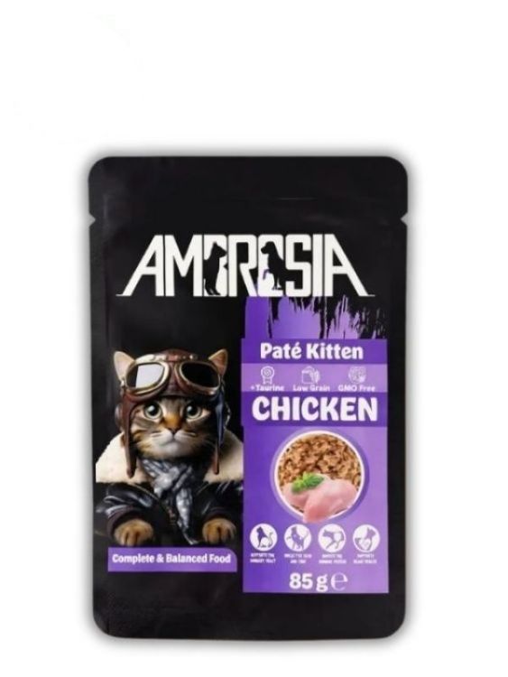Ambrosia Tavuk Etli Ezme Pouch Yavru Kedi Maması 85 Gr