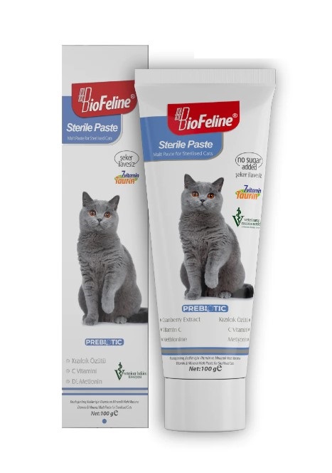 Bio Feline Kısırlaştırılmış Kediler İçin Sterile Paste 100 Gr Bio Feline Kısırlaştırılmış Kediler İçin Sterile Paste 100 Gr