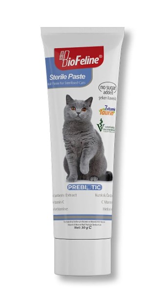 Bio Feline Kısırlaştırılmış Kediler İçin Sterile Paste 30 Gr