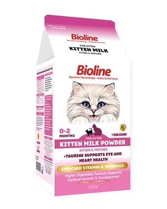 Bioline Kitten Milk Yavru Kediler İçin Süt Tozu 200 Gr