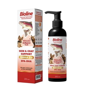 Bioline Salmon Oil Kedi Ve Köpekler İçin Somon Yağı 250 Ml