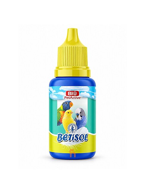Biopetactive Betisol Kafes Kuşları İçin Tüy Dökümü Vitamini 30 Ml