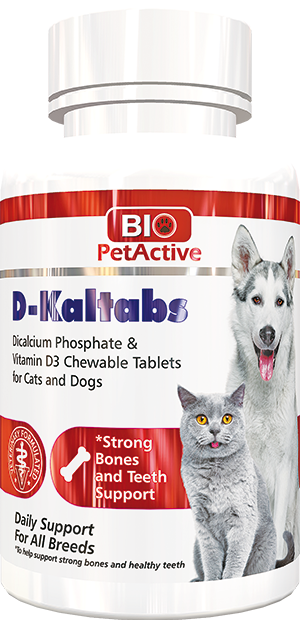 Biopetactive - Biopetactive D-Kaltabs Kedi ve Köpekler için Kalsiyum Tableti 84lü x 6 Adet