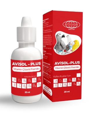 Biyoteknik Avisol Plus Kuşlar İçin Vitamin Çözelti 20 Ml X 20 Adet