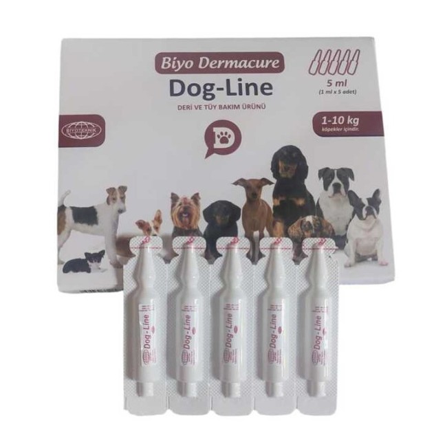 Biyoteknik - Biyoteknik Biyo Dermacure Köpekler İçin Ense Damlası 1-10 Kg 1 Ml X 5 Adet