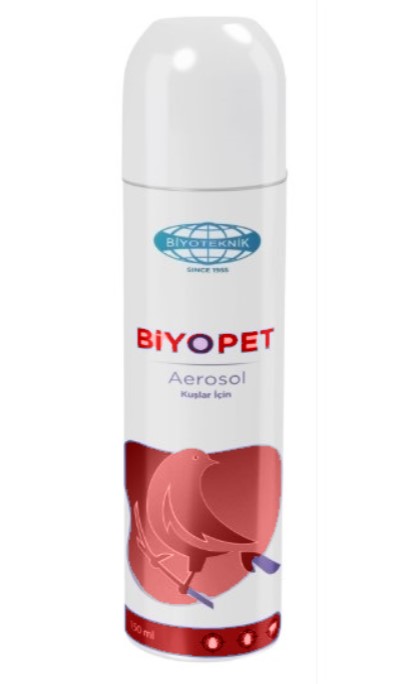 Biyoteknik Biyopet Aerosol Kuşlar İçin Tüy Bakım Spreyi 150 Ml