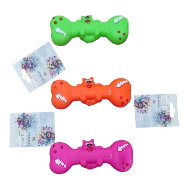 Cans - Cans Brc-30 Öten Köpekli Kemik Oyuncak 14 Cm