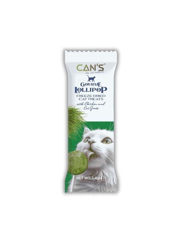 Cans Lollipop Chicken & Cat Grass Ödül 1.4 Gr 15 Li