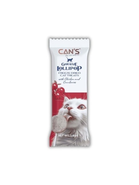 Cans - Cans Lollipop Chicken & Cramberries Ödül 1.4 Gr 15 Li