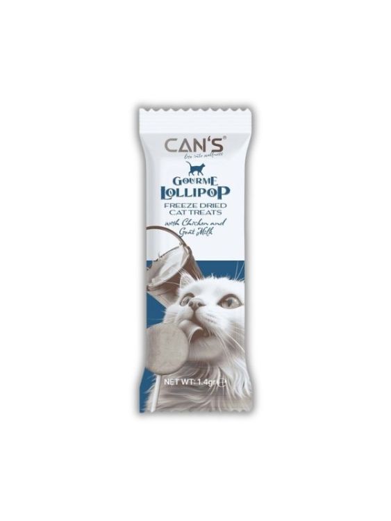 Cans Lollipop Chicken & Goat Milk Ödül 1.4 Gr 15 Li
