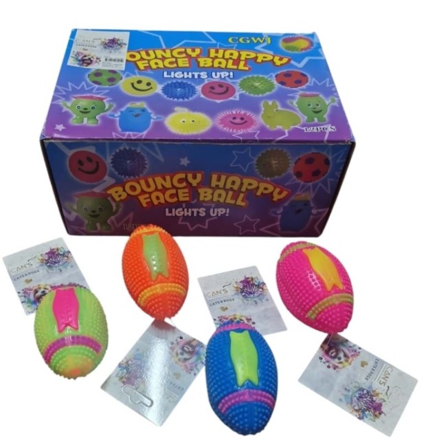 Cans - Cans Öten Işıklı Beyzbol Top Oyuncak Tjwj296 10 Cm 12 Li