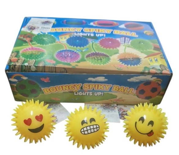 Cans - Cans Öten Işıklı Emoji Top Oyuncak Tjwj291 7 Cm 12 Li