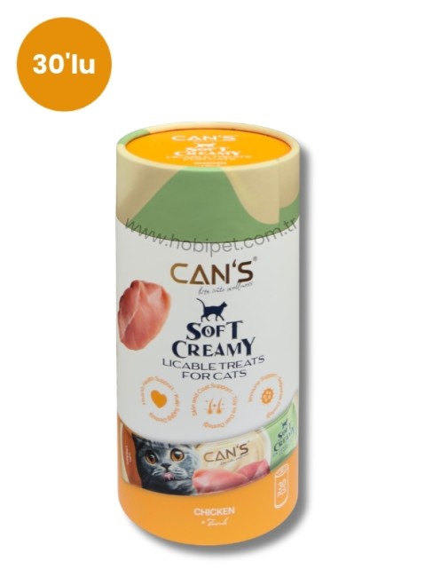 Cans - Can’s Soft Creamy Tavuklu Kedi Ödül Kreması 15 gr x 30’lu