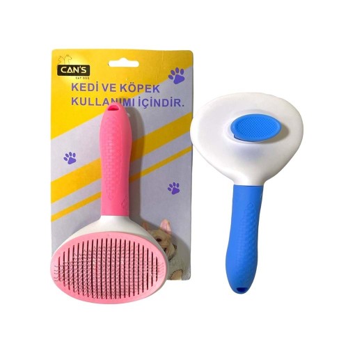 Cans SY0037 İnce Telli Basmalı Kedi & Köpek Tarağı