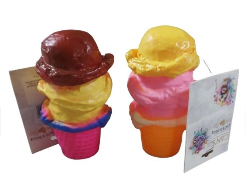 Cans Üç Renkli Dondurma Şekilli Oyuncak Yp-1012 X 12 Adet