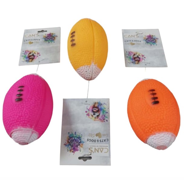 Cans - Cans Yp-1007 Öten Amerikan Futbol Topu Oyuncak 10 Cm