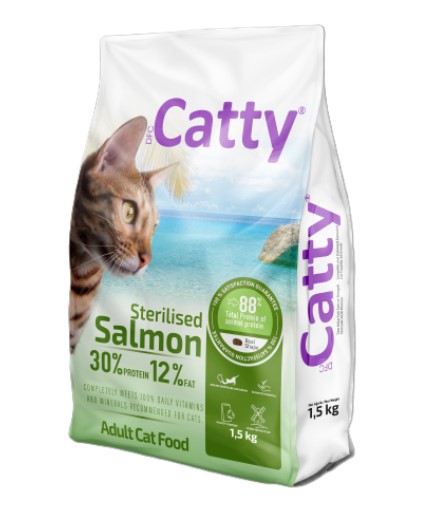 Catty Sterilised Somonlu Kısırlaştırılmış Kedi Maması 1.5 Kg