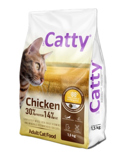 Catty Tavuklu Yetişkin Kedi Maması 1.5 Kg