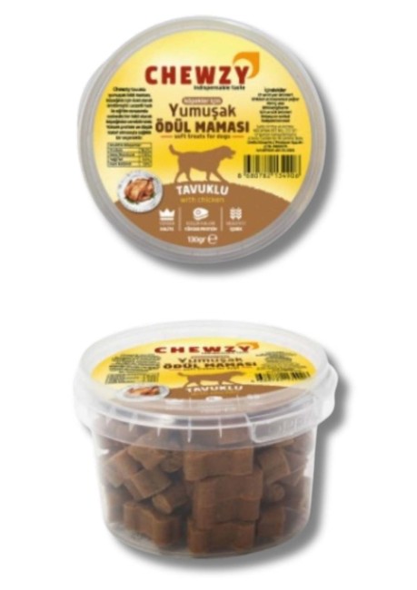 Chewzy - Chewzy Köpek İçin Tavuklu Yumuşak Ödül Maması 130gr x 6 Adet