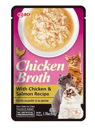 Ciao Chicken Broth Tavuk Sulu ve Somonlu Kedi Çorbası 50 Gr (USA824)