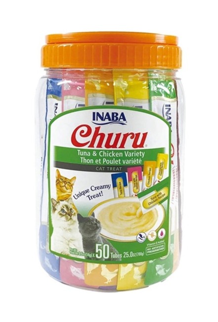 İnaba - Ciao Churu Cream Tuna ve Tavuklu Kedi Ödül Kreması 50 x 14 Gr (EU153)