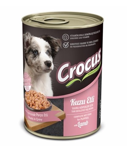 Crocus Puppy Kuzu Etli Yavru Köpek Konserve 400 Gr X 12 Adet