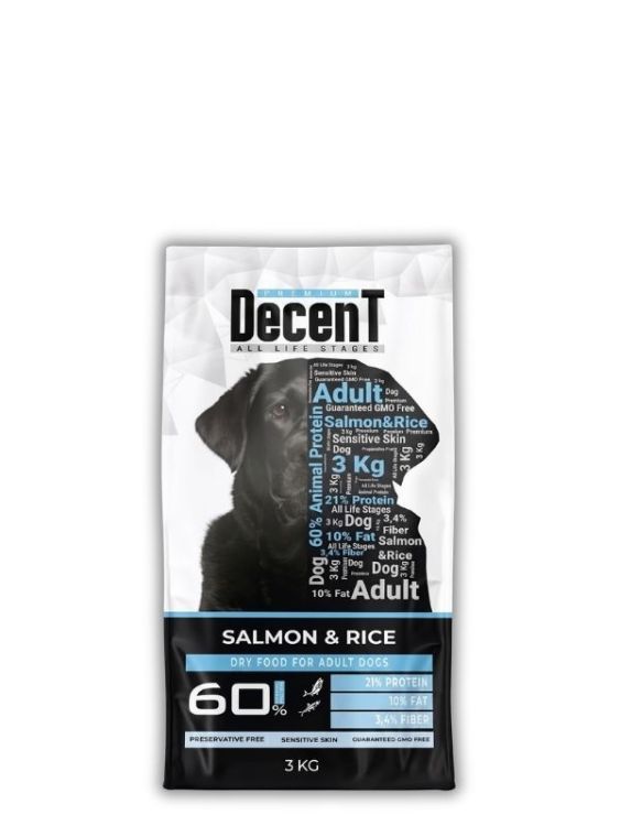 Decent Somonlu Yetişkin Köpek Maması 3 Kg