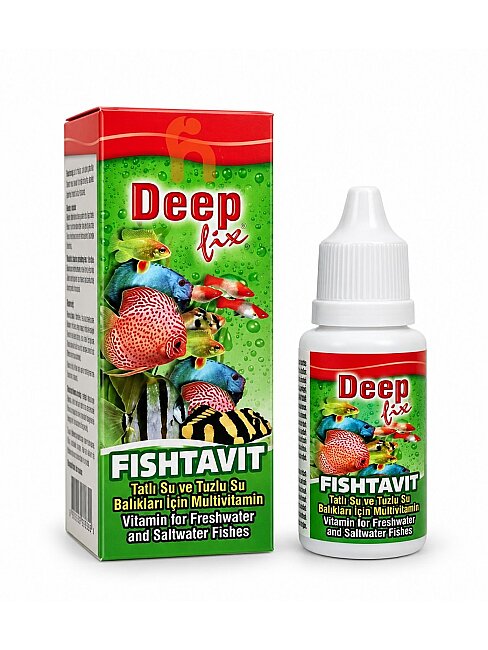 Deep Fix Fishtavit Akvaryum Balıkları İçin Vitamin 30 Ml