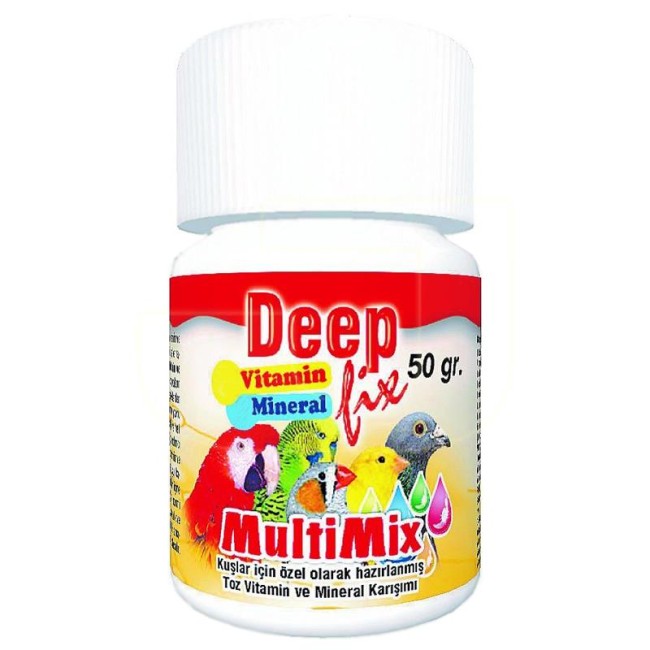Deep - Deep Multimix Toz Kuş Vitamini ve Minerali 50 Gr X 6 Adet