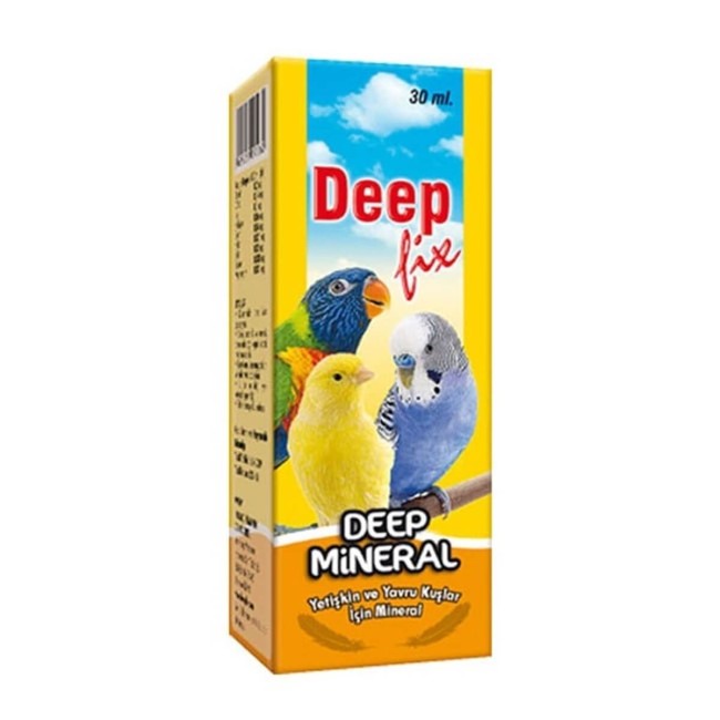 Deep - Deep Mineral Kuşlar İçin Mineral Takviyesi 30 Ml x 12 Adet