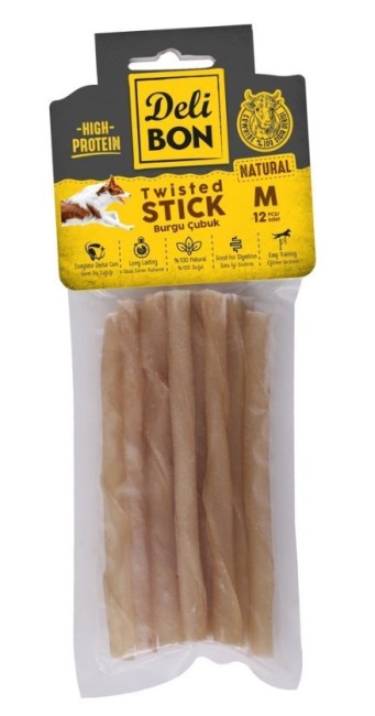 Delibon - Delibon Deri Burgu Çubuk Natural M Boy 12 Li