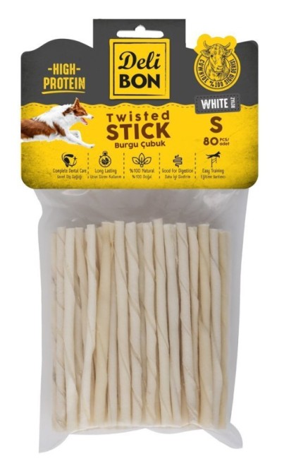 Delibon - Delibon Deri Burgu Çubuk Beyaz S Boy 80 Li