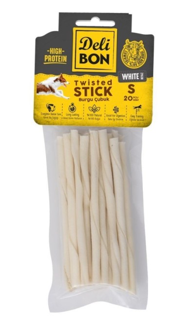 Delibon - Delibon Deri Burgu Çubuk Beyaz S Boy 20 Li