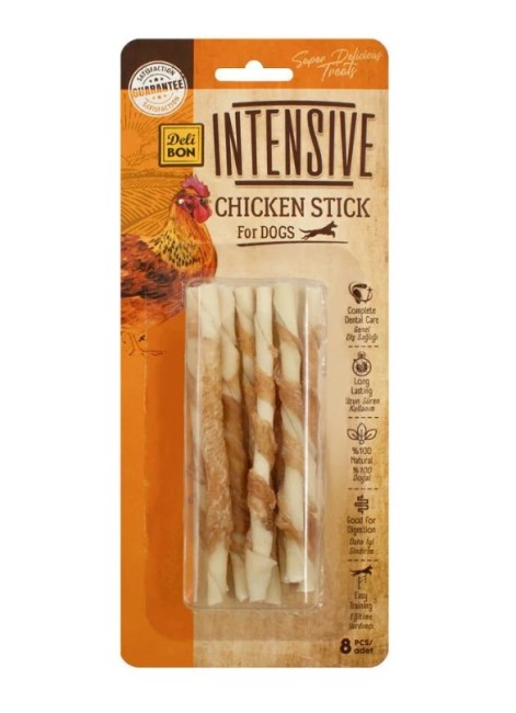 Delibon - Delibon İntensive Tavuklu Burgu Ödül Kemik 8 Li