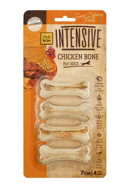 Delibon - Delibon İntensive Tavuklu Ödül Kemik 7 Cm 4 Lü