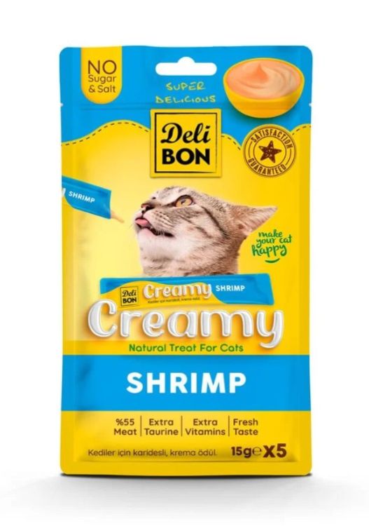 Delibon Karidesli Krema Kedi Ödülü 5 Li 15 Gr X 5 Adet