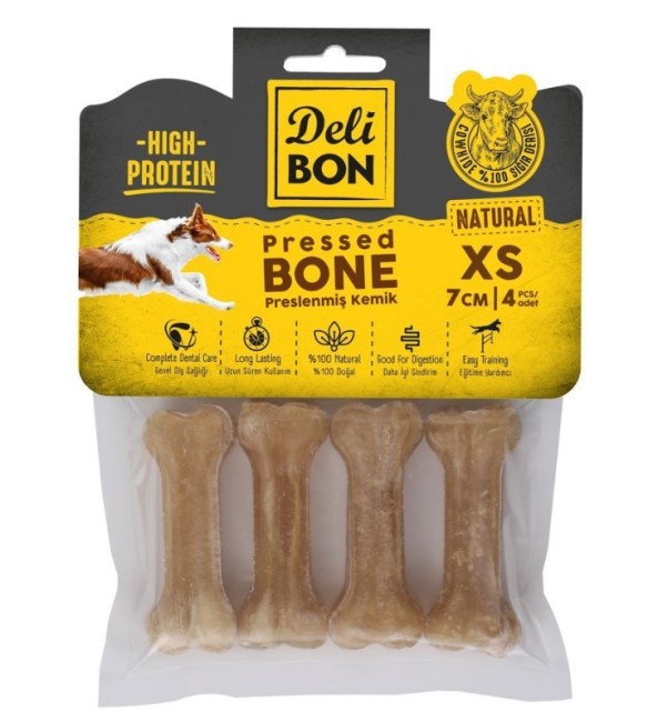 Delibon - Delibon Natural Pres Ödül Kemik 7 Cm 4 Lü