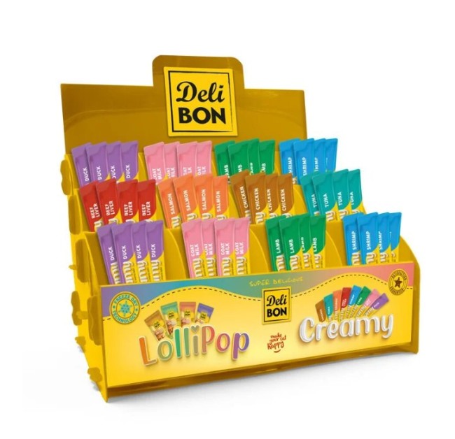 Delibon - Delibon Standlı Karışık Kedi Ödül Kreması 15 Gr 400 Adet