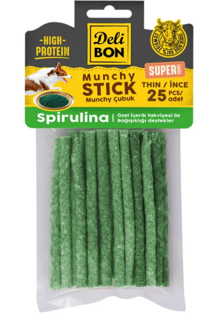 Delibon - Delibon Süper Munchy Çubuk Spirulinalı İnce 25 Li