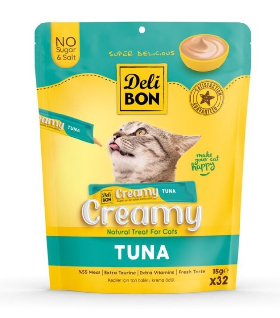 Delibon - Delibon Ton Balıklı Krema Kedi Ödülü 15 Gr 32 Li