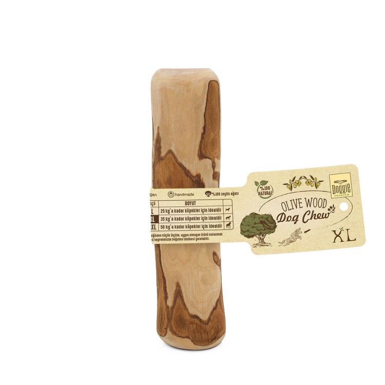 Doggie Doğal Zeytin Ağacı Çiğneme Oyuncağı XL