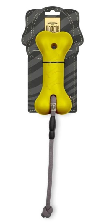 Doggie Eva Renkli 20 Cm İpli Kemik Köpek Oyuncağı