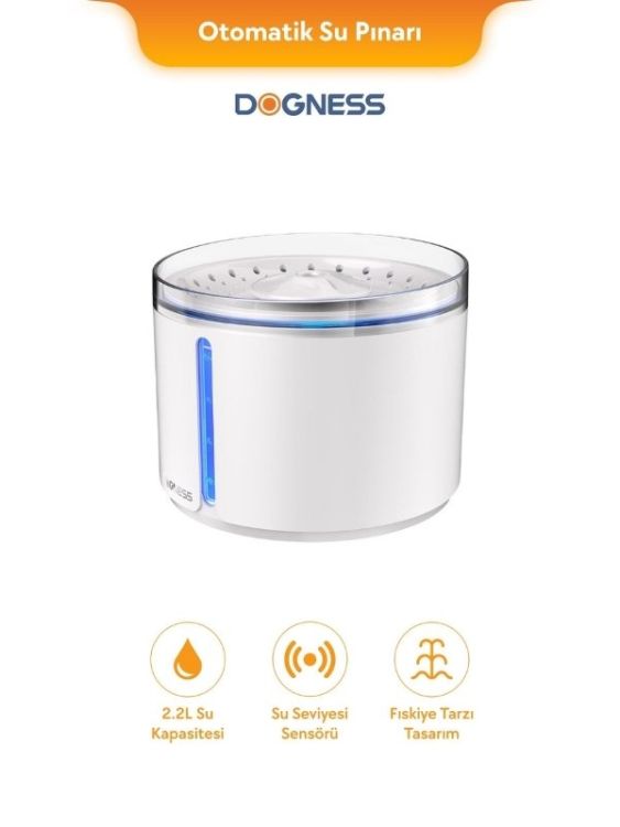 Dogness D09 Akıllı Otomatik Su Pınarı 2.2 L Beyaz