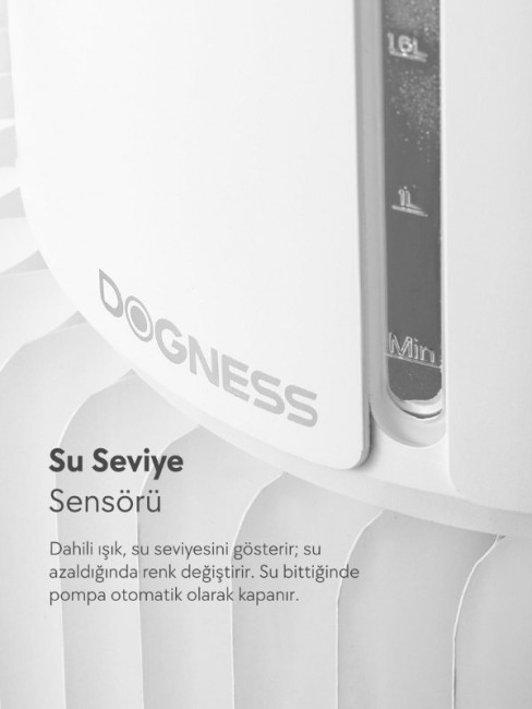 Dogness D09 Akıllı Otomatik Su Pınarı 2.2 L Beyaz - Thumbnail