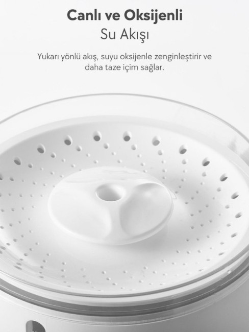 Dogness D09 Akıllı Otomatik Su Pınarı 2.2 L Beyaz - Thumbnail