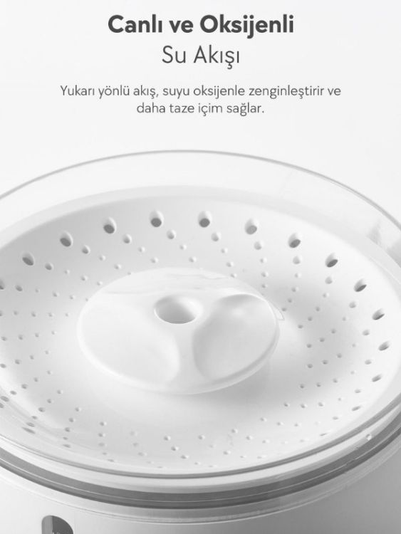 Dogness D09 Akıllı Otomatik Su Pınarı 2.2 L Beyaz