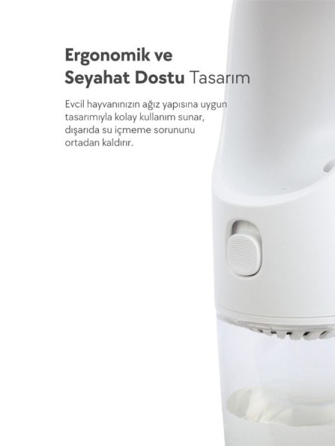 Dogness D11-P Kedi & Köpek Gezdirme Su Şişesi 400 ml Pembe - Thumbnail
